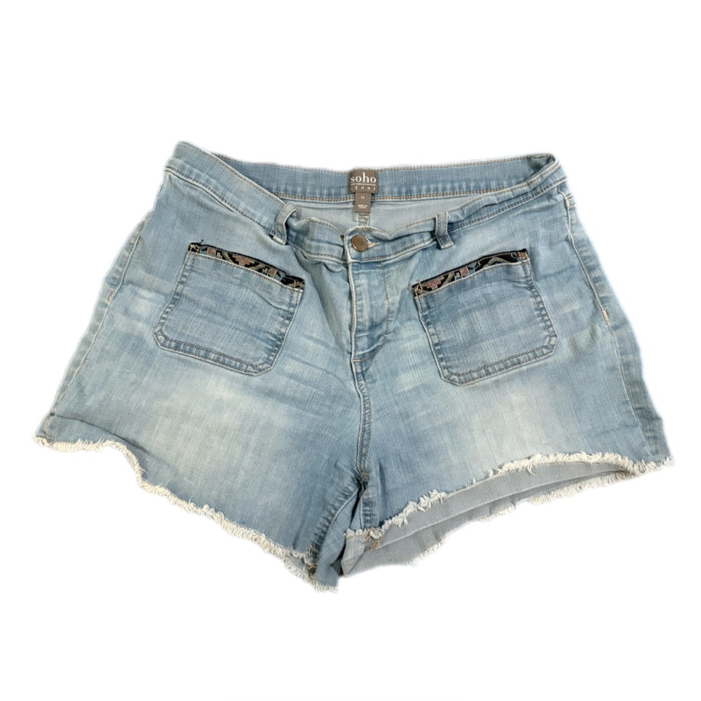 Soho Women's Light Blue Denim Shorts